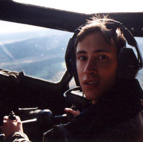 Adam pilots a B-17 bomber at age 20. 